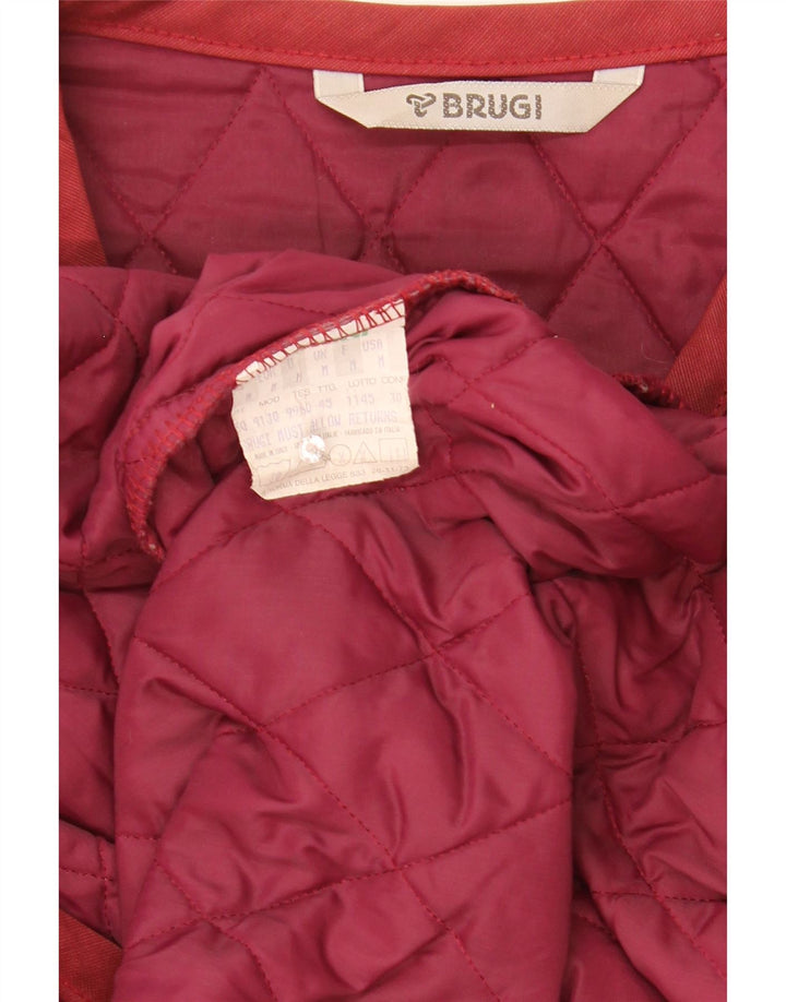 Brugi Herre Quiltet Gilet UK 38 Medium Rød Polyamid
