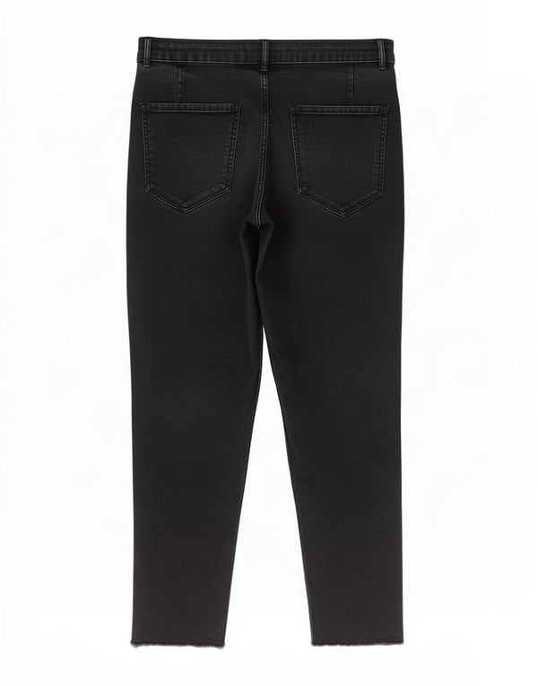 Zara Dame Trafaluc Skinny Capri Jeans EU 44 XL W34 L23 Sort