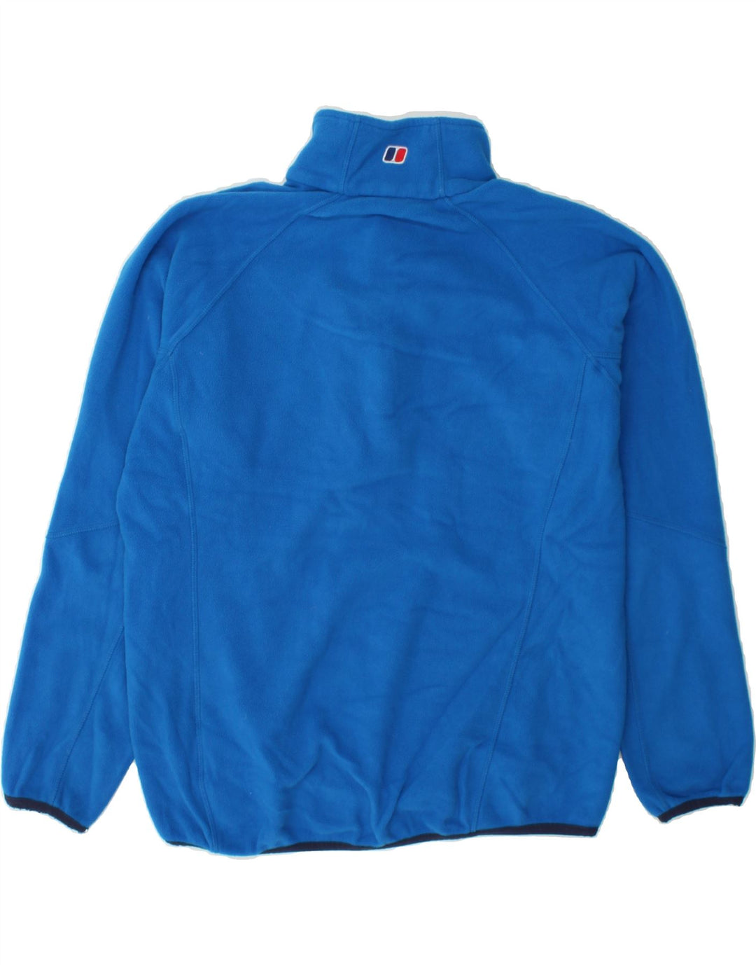 BERGHAUS Womens Zip Neck Fleece Jumper UK 14 Medium Blue Polyester Vintage Berghaus and Second-Hand Berghaus from Messina Hembry 
