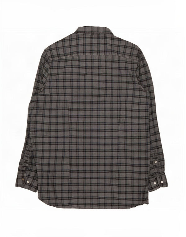 Tommy Hilfiger Herre Slim Fit Flanellskjorte 2XL Grå ternet bomuld