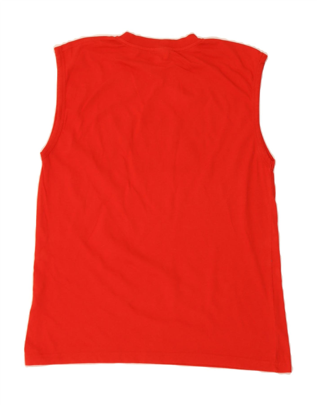 FILA Mens Graphic Vest Top Medium Red Cotton Vintage Fila and Second-Hand Fila from Messina Hembry 