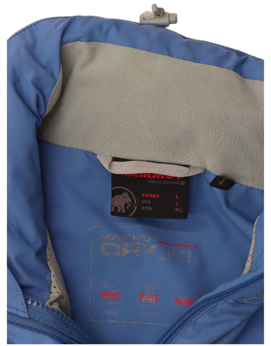 Mammut Regnjakke med hætte til kvinder UK 16 Large Blue