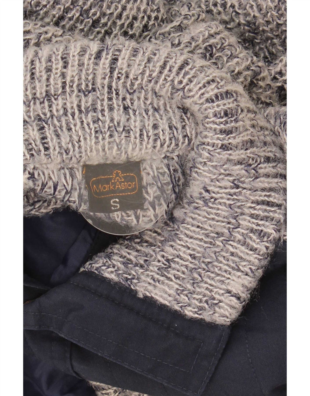 Mark Astor Herre Cardigan Sweater Lille Navy Blue Flecked Polyacrylic