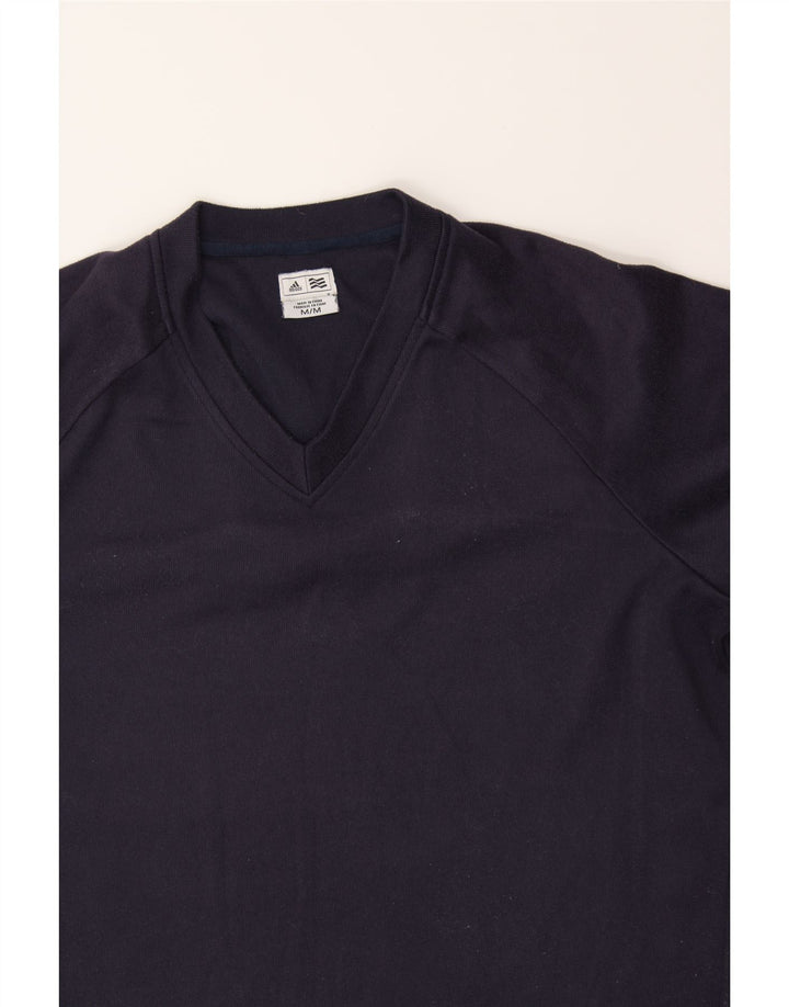 ADIDAS Mens Sweatshirt Jumper Medium Navy Blue Polyester Vintage Adidas and Second-Hand Adidas from Messina Hembry 