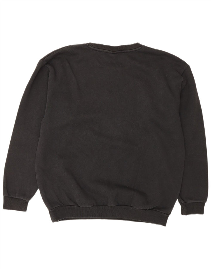 PUMA Dame Loose Fit Grafisk Sweatshirt Jumper UK 12 Medium Sort