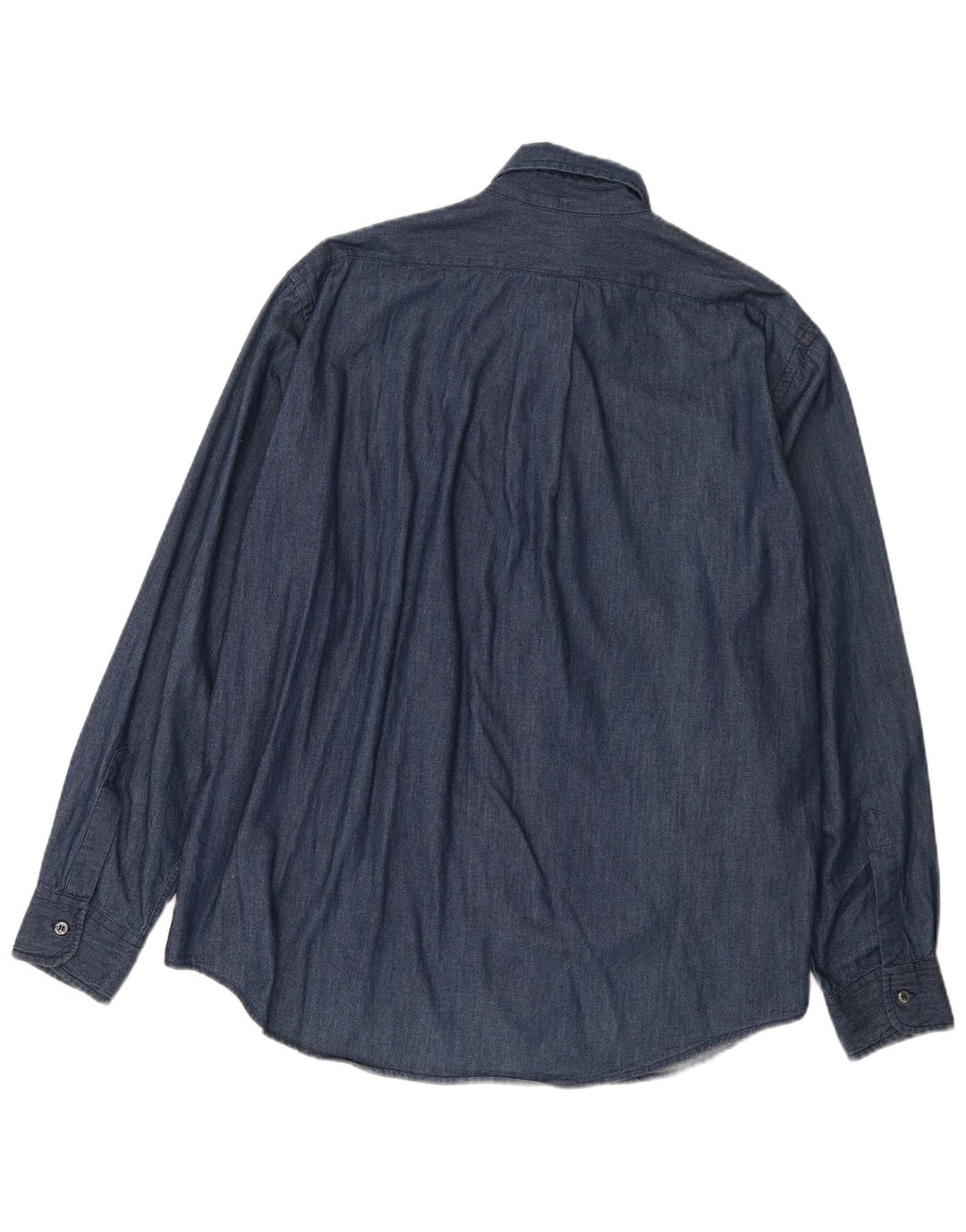 Trussardi Jeans Herre Denim Shirt XL Navy Blue Bomuld