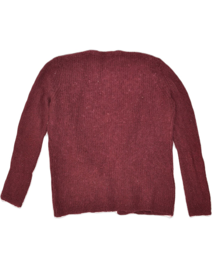KOOKAI Womens Cardigan Sweater UK 12 Medium Burgundy Polyamide | Vintage Kookai | Thrift | Second-Hand Kookai | Used Clothing | Messina Hembry 