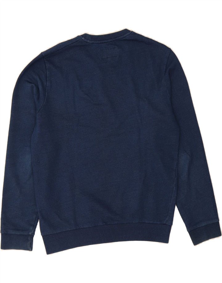 JACK WILLS Mens Sweatshirt Jumper Medium Navy Blue Cotton Vintage Jack Wills and Second-Hand Jack Wills from Messina Hembry 