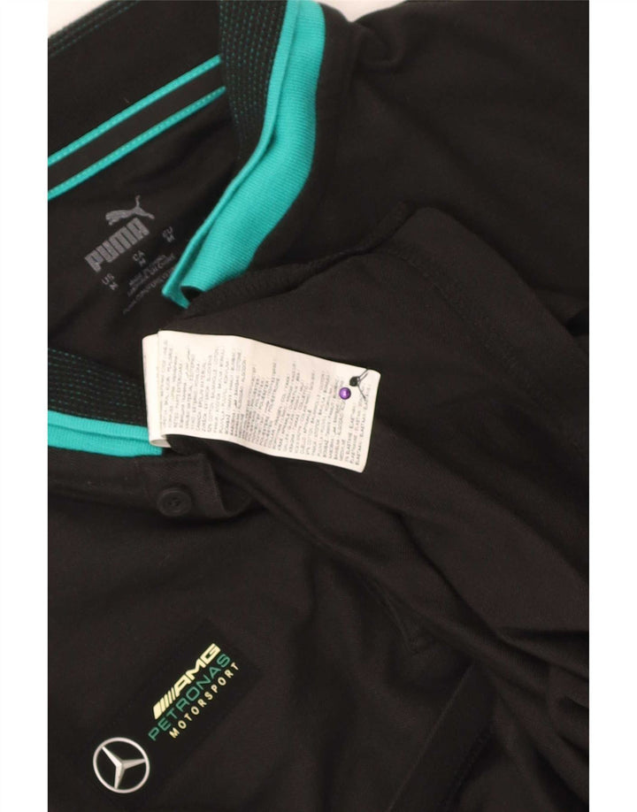 Puma Poloshirt til mænd Medium Sort Colourblock Bomuld
