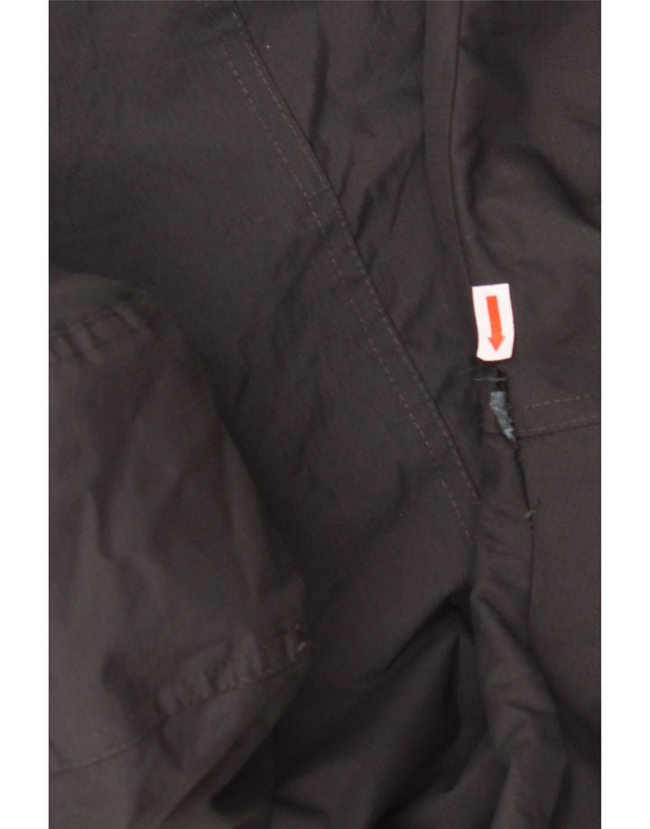 SUPERDRY vindjakkejakke med hætte til kvinder UK 18 XL sort nylon