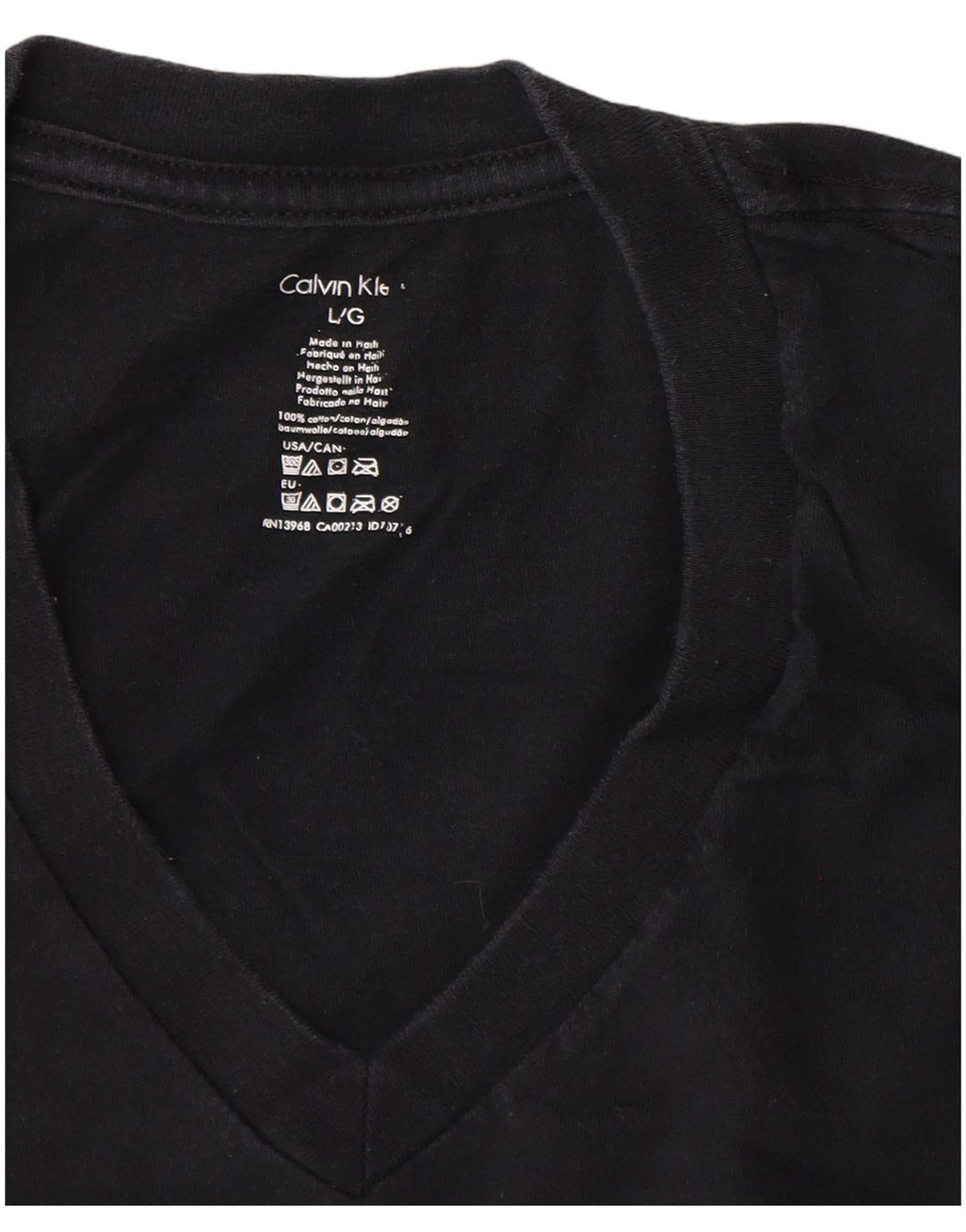 CALVIN KLEIN Herre T-Shirt Top Stor Marineblå Bomuld
