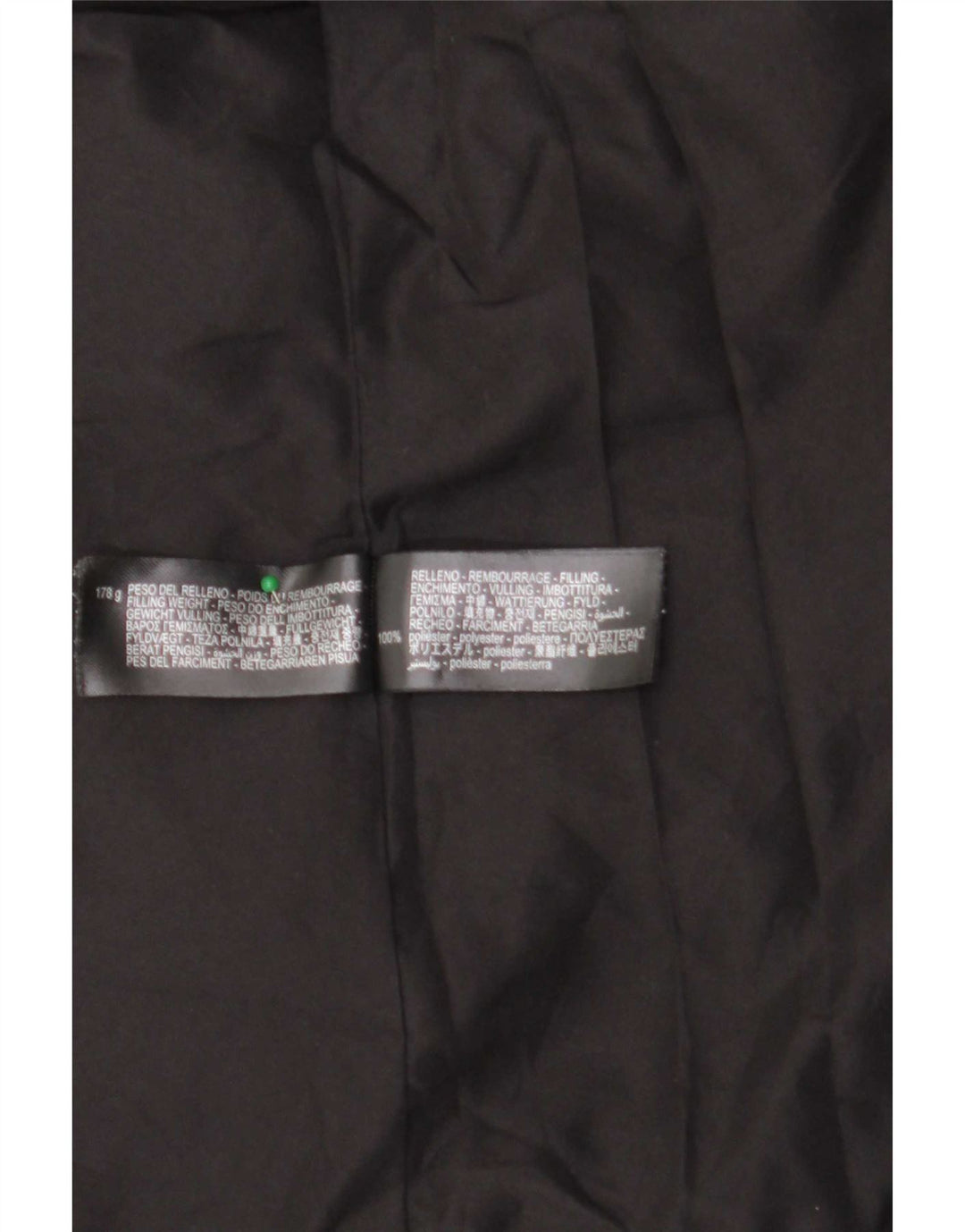 Zara Dame Hætte Polstret Jakke UK 16 Stor Sort Polyester