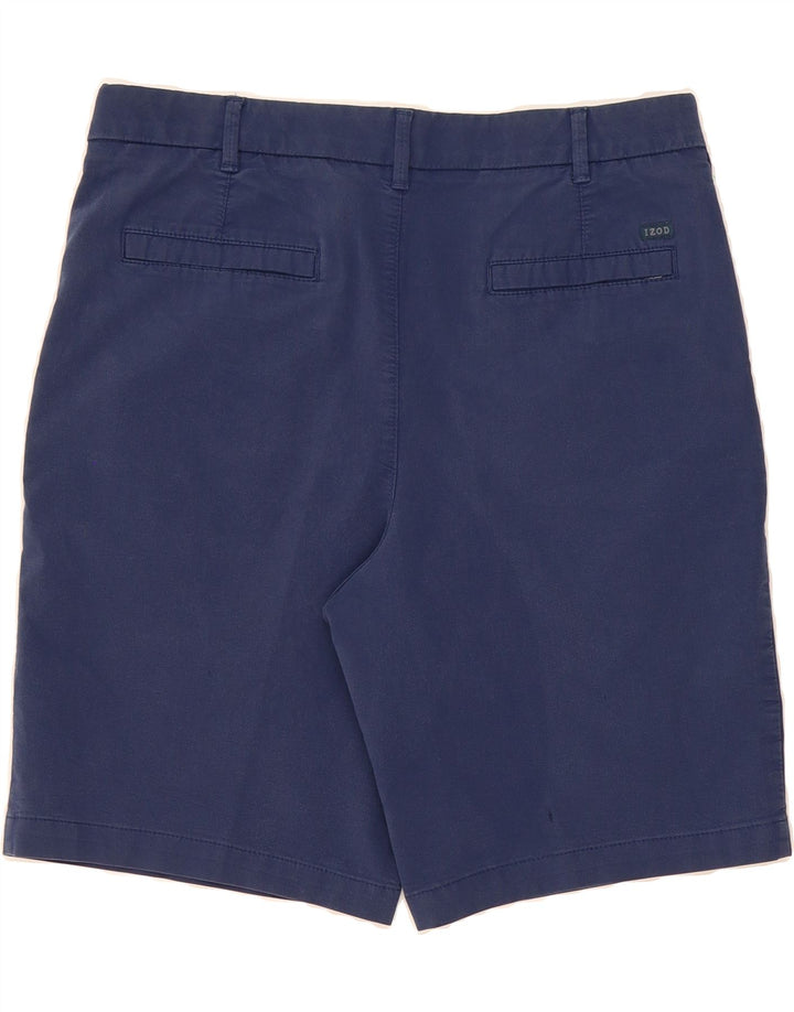 IZOD Mens Chino Shorts W34 Large  Navy Blue Cotton Vintage Izod and Second-Hand Izod from Messina Hembry 