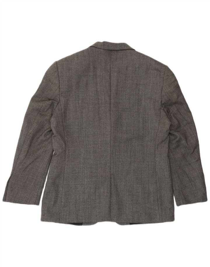 Marks & Spencer Herre Slim Fit 2 Button Blazer Jacket UK 40 Large Black