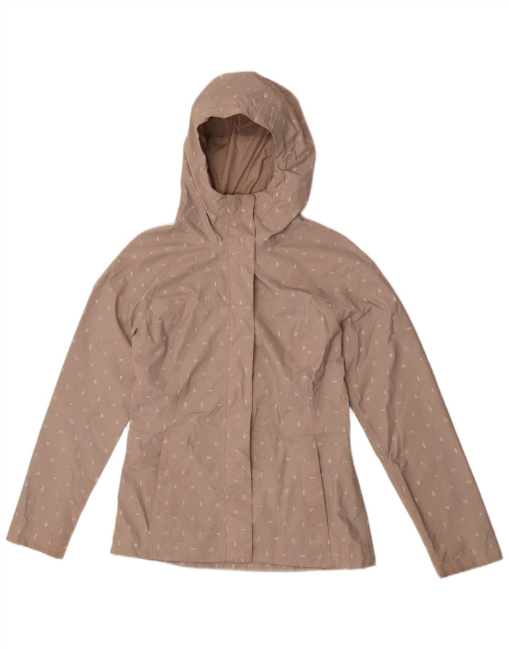 The North Face Dame Grafisk Hætte regnjakke UK 10 Small Beige