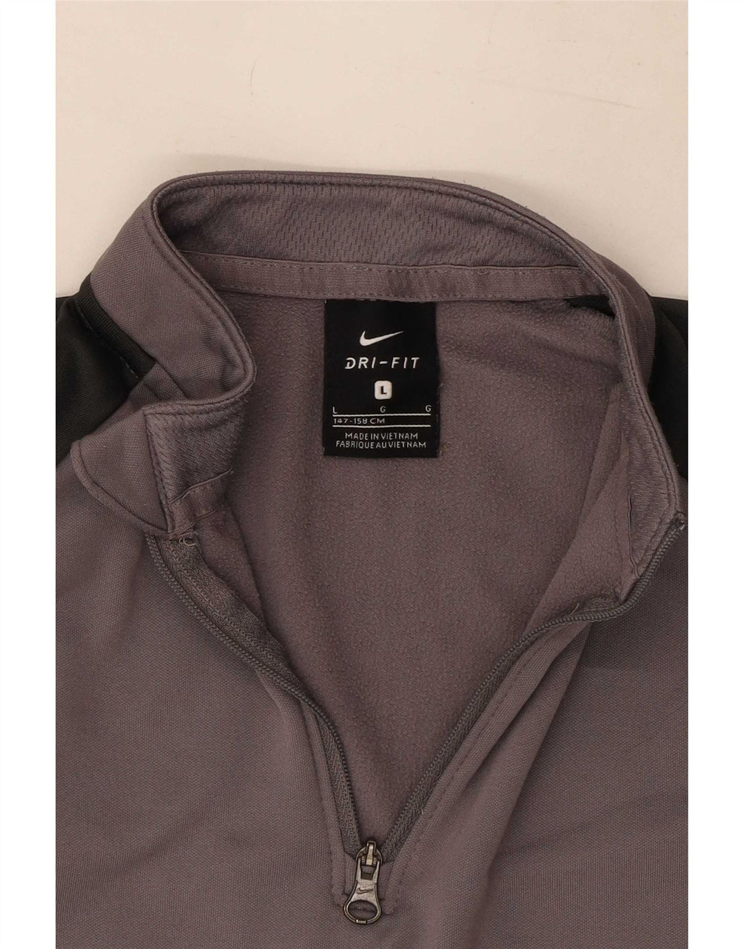 Nike Boys Dri Fit Grafisk Pullover Træningsdragt Top 12-13 år Stor Grå