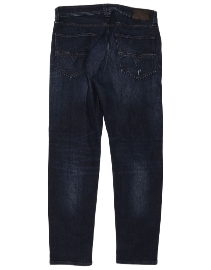 Diesel Herre Larkee-Beex Distressed Regular Tapered Jeans W31 L30 Navy Blue