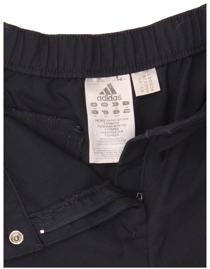Adidas Womens Climalite Chino Shorts UK 16 Large W34 Navy Blue Polyester