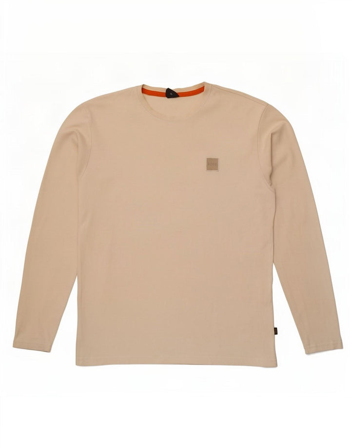 Hugo Boss Herre Top Langærmet Stor Off White Bomuld