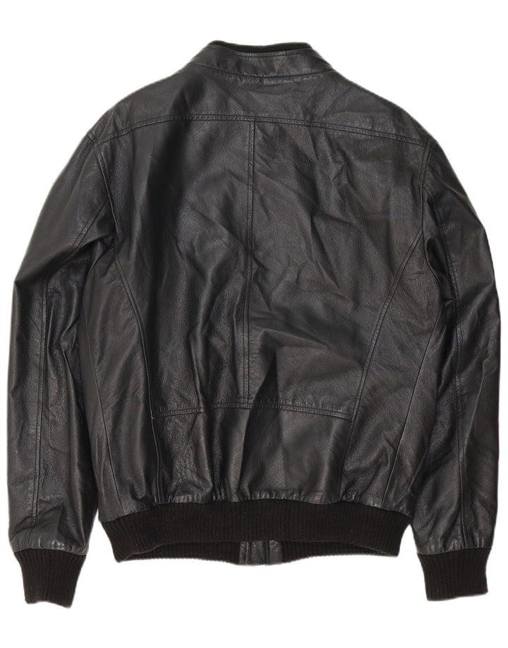 Conbipel Herre Læder Utility Jacket UK 38 Medium Sort