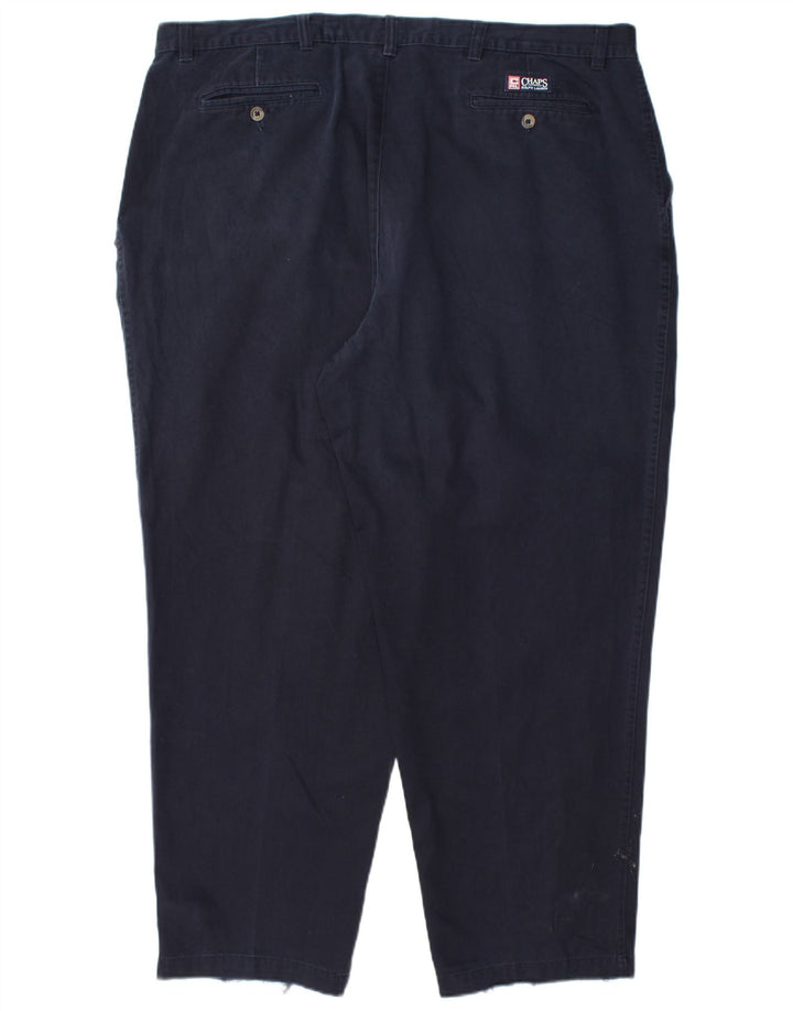CHAPS Herre Pegged Chino Bukser W44 L30 Marineblå Bomuld