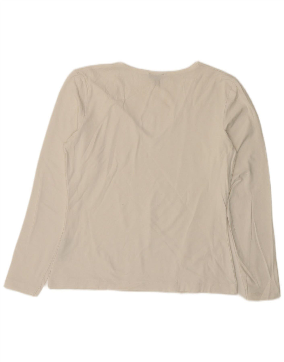 GANT Dame Top Langærmet UK 18 XL Hvid Bomuld