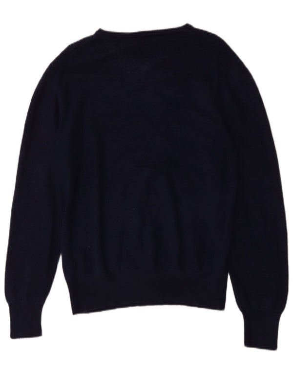 Hugo Boss Herre V-hals sweater XL Marineblå Uld