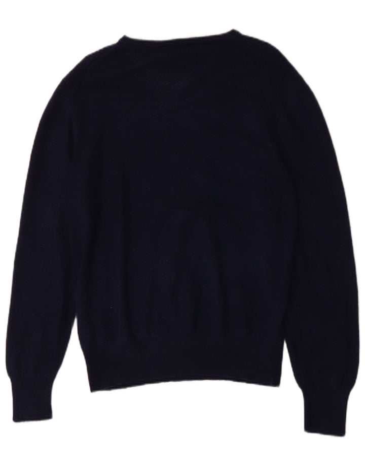 Hugo Boss Herre V-hals sweater XL Marineblå Uld