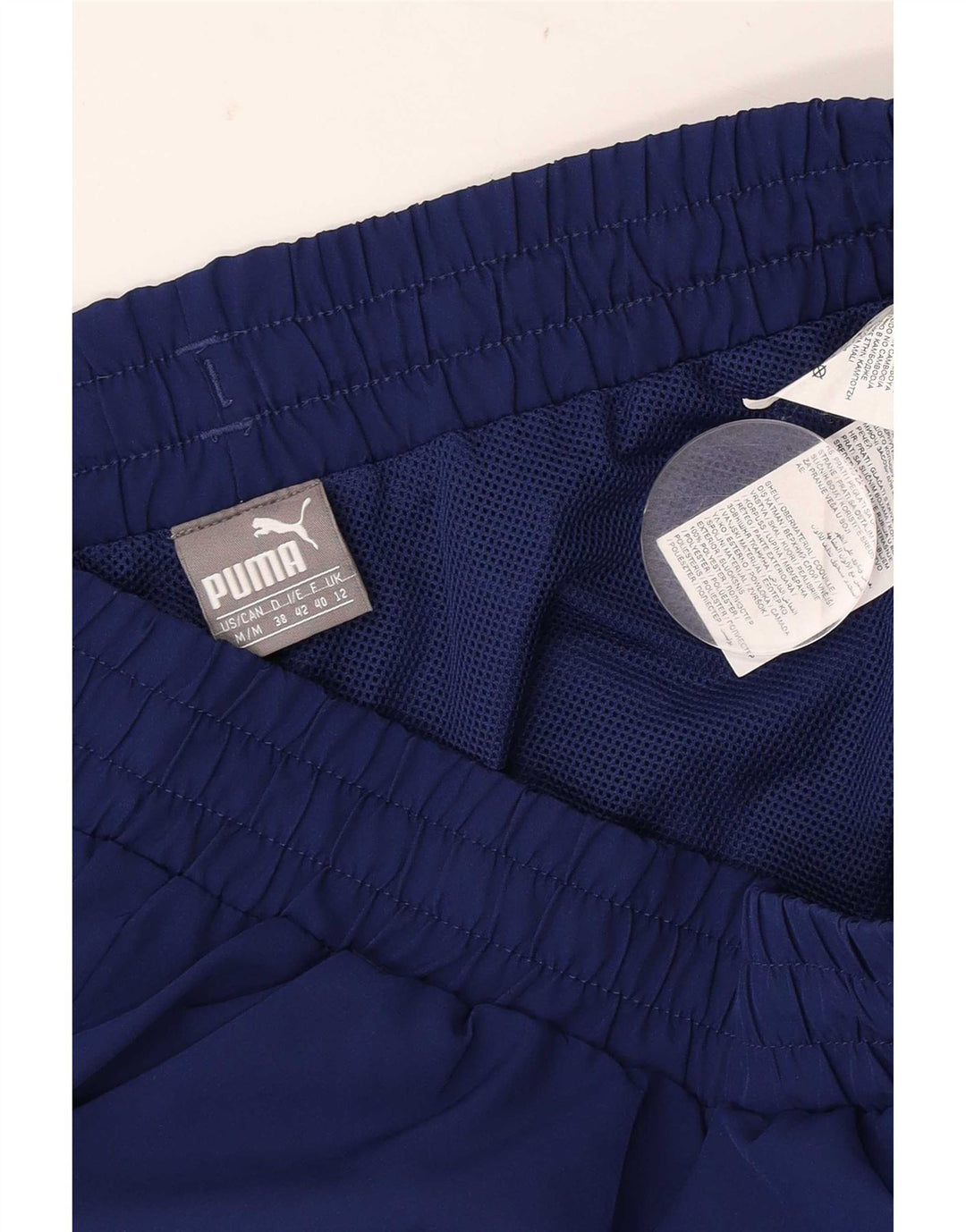 Puma Sportsshorts til kvinder UK 12 Medium Navy Blue Polyester