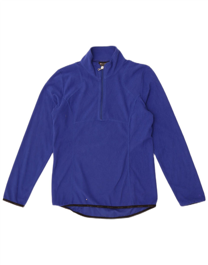 Champion Dame Fleece Jumper med lynlås i UK 12 Medium Blue