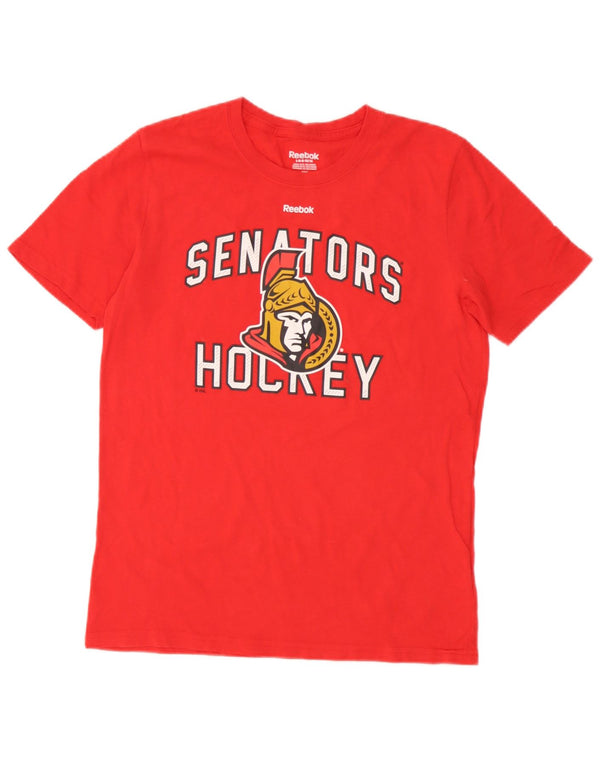 Reebok Boys Ottawa Senators Grafisk T-Shirt Top 14-15 År Stor Rød