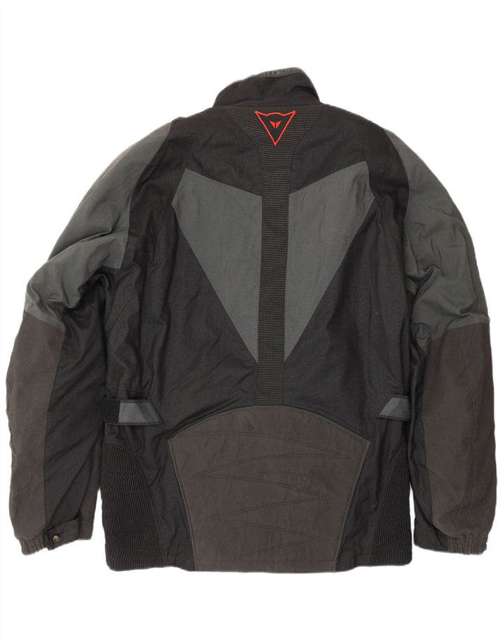 DAINESE Herre Motorcykel Biker Jacket Størrelse 48 Medium Sort Colourblock