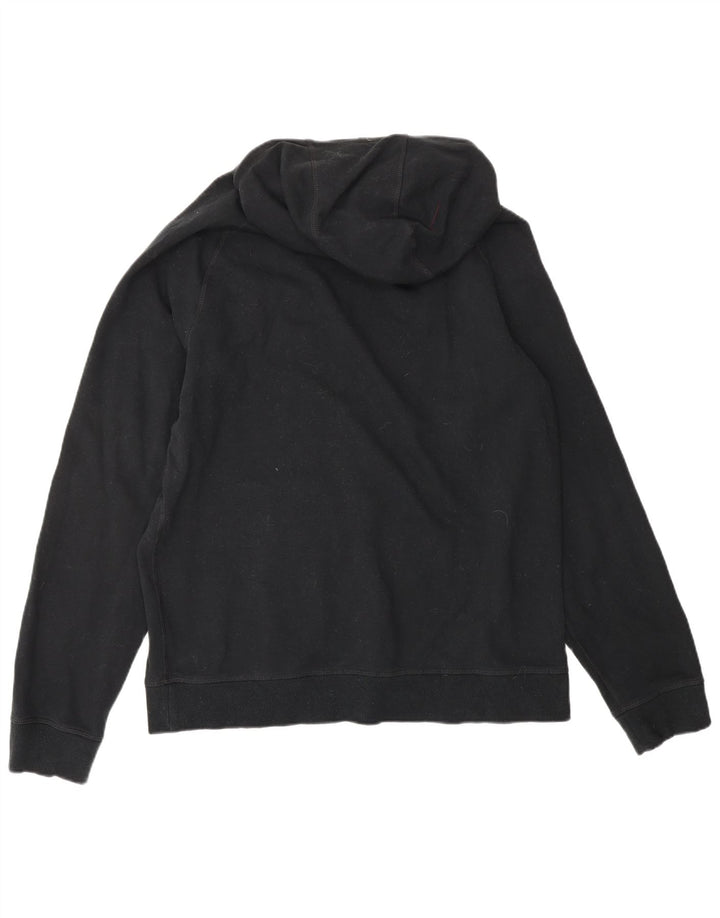 L.L.BEAN Mens Hoodie Jumper Medium Black Cotton