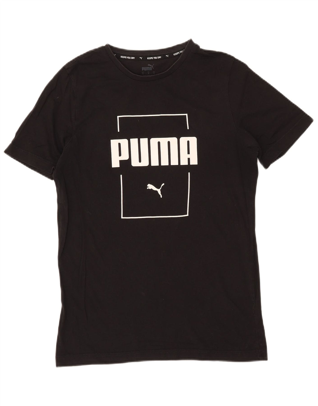 Puma Herre Grafisk T-Shirt Top Lille Sort