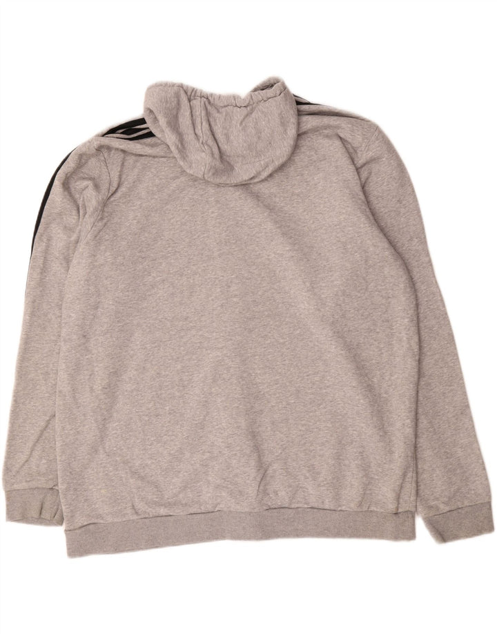 Adidas Hættetrøje med lynlås til mænd 2XL Grå