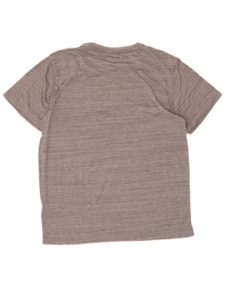 Hurley Herre grafisk T-shirt top mellemgrå polyester
