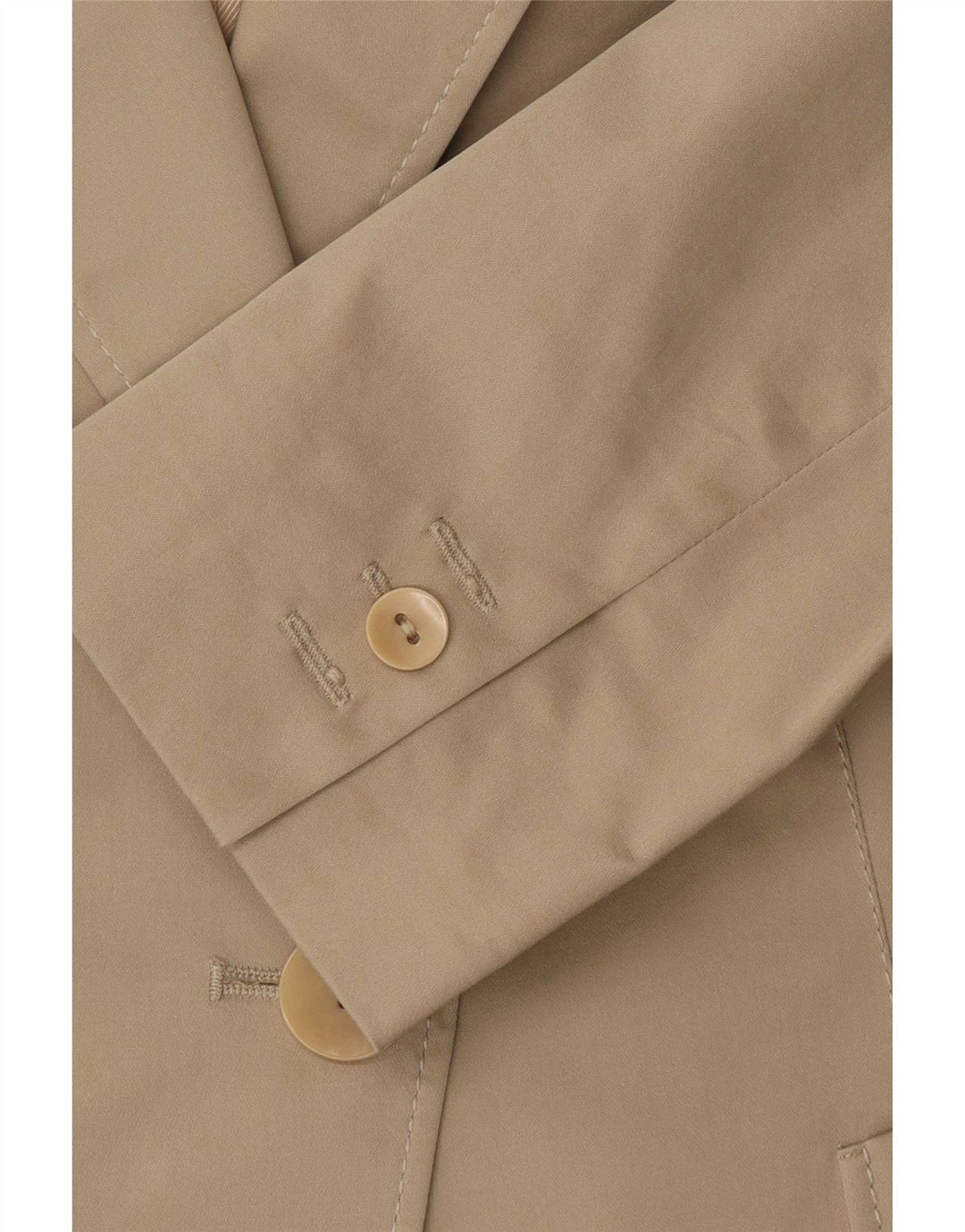 Max Mara Dame 1-knaps blazerjakke UK 12 Medium Beige Bomuld