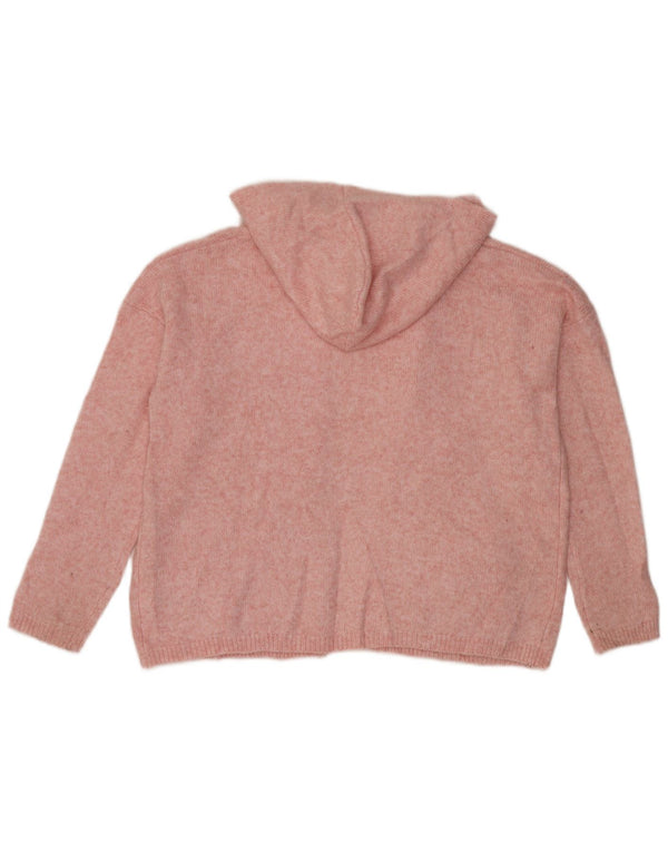 Marks & Spencer Dame Oversized hættetrøje cardigan UK 16 Large Pink