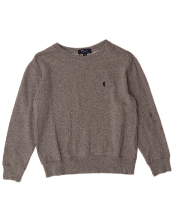 Polo Ralph Lauren Drenge Sweatshirt Jumper 7-8 år Lille Grå Bomuld