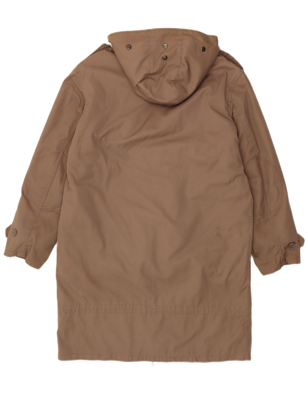 Vintage Herre Hætte Sherpa Parka Jakke IT 54 2XL Brun Polyester