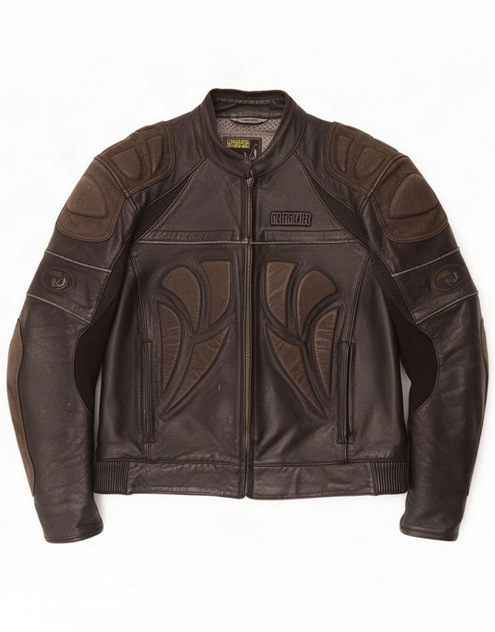 Streetfighter Herre Læder Racerjakke IT 48 4XL Sort