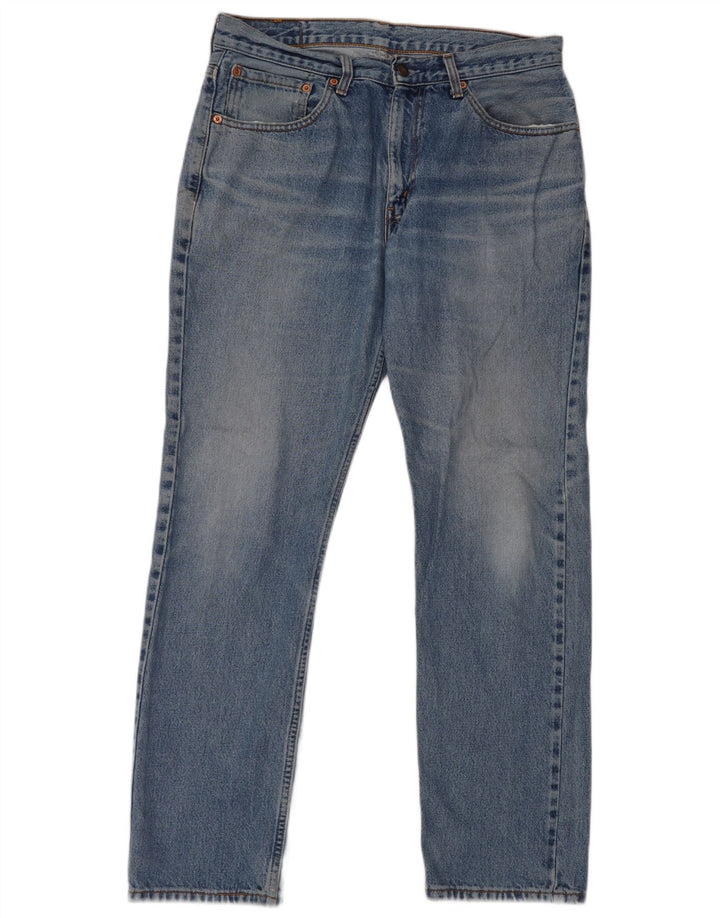 Levi's Dame 581 Straight Jeans W34 L32 Blå Bomuld