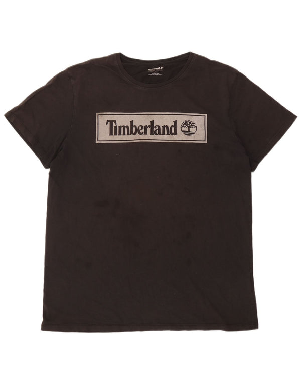 Timberland Herre grafisk T-shirt top XL sort bomuld