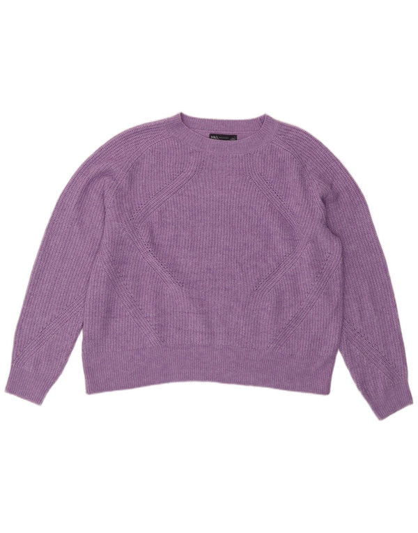 Marks & Spencer Dame sweater med rund hals DK 16 Stor lilla