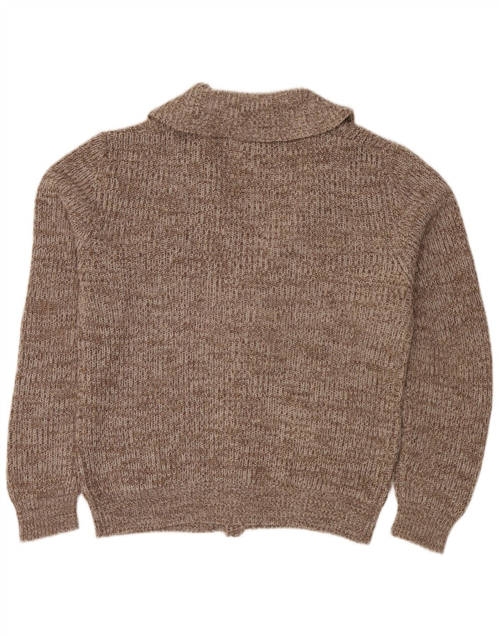 Belmonte Herre Cardigan Sweater 2XL Brun Flecked Acryl