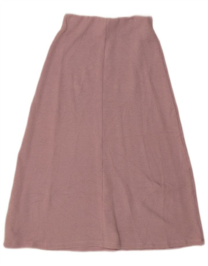 Zara Damestrik A-Line nederdel Small W26 Pink Polyester