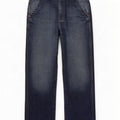 Rifle Herre Straight Jeans W34 L31 Marineblå Bomuld