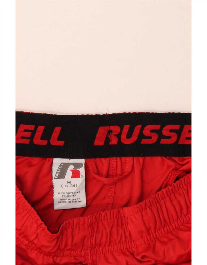 RUSSELL ATHLETIC Sportsshorts til mænd Medium Rød Colourblock Polyester