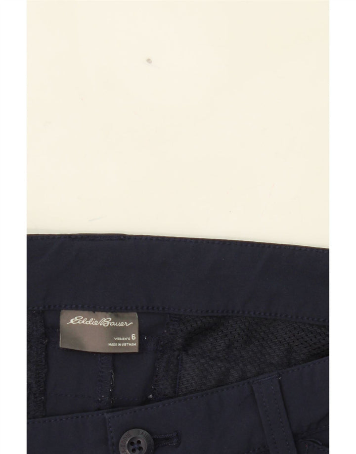 EDDIE BAUER Womens Casual Shorts US 6 Medium W29 Navy Blue Polyester Vintage Eddie Bauer and Second-Hand Eddie Bauer from Messina Hembry 