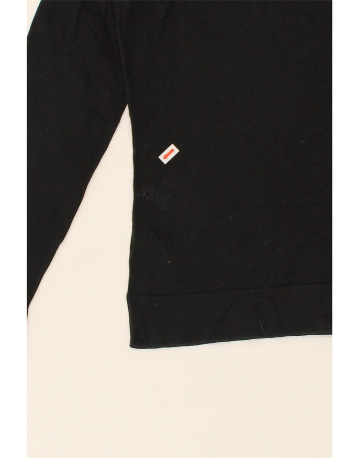 CALVIN KLEIN Womens Sweatshirt Jumper UK 14 Medium Black Animal Print Vintage Calvin Klein and Second-Hand Calvin Klein from Messina Hembry 
